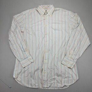 Peter Millar Long Sleeve Button Down Striped Shirt Mens L‎